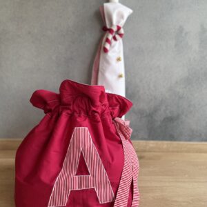 σάκος και λαμπάδα με candy cane