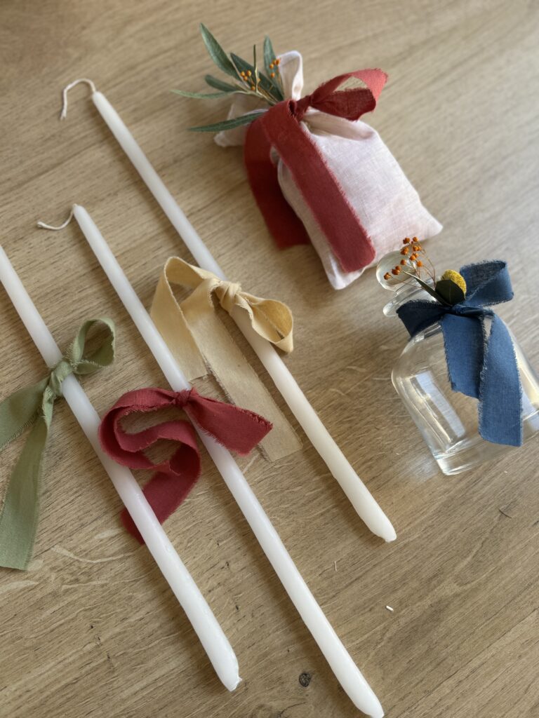 σετ λαδιού κορδέλες με ξέφτια